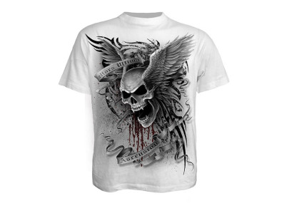 Ascension - T-shirt blanc tête de mort - Spiral