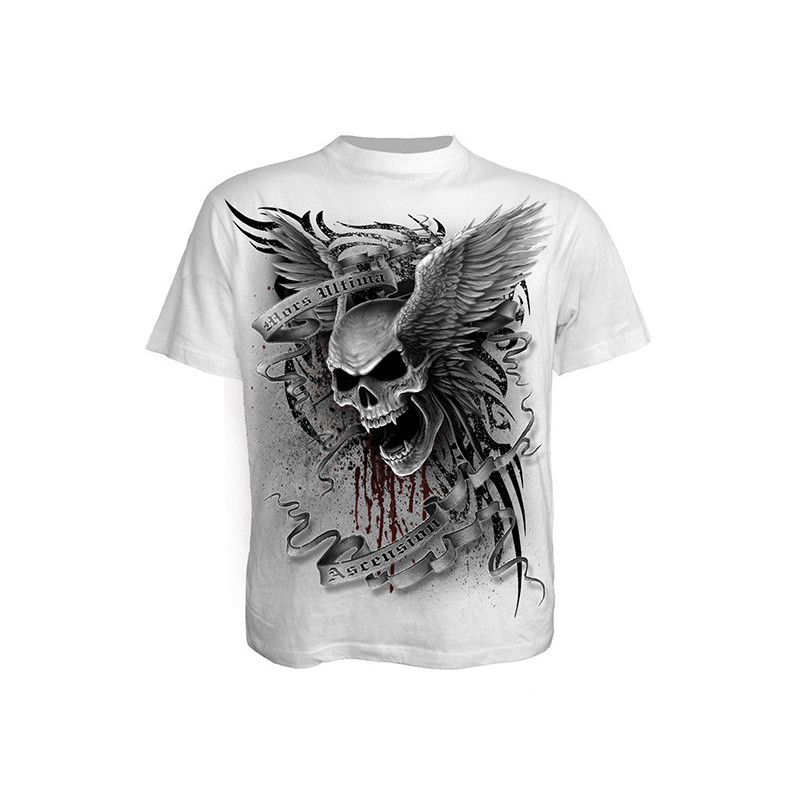 Ascension - T-shirt blanc tête de mort - Spiral