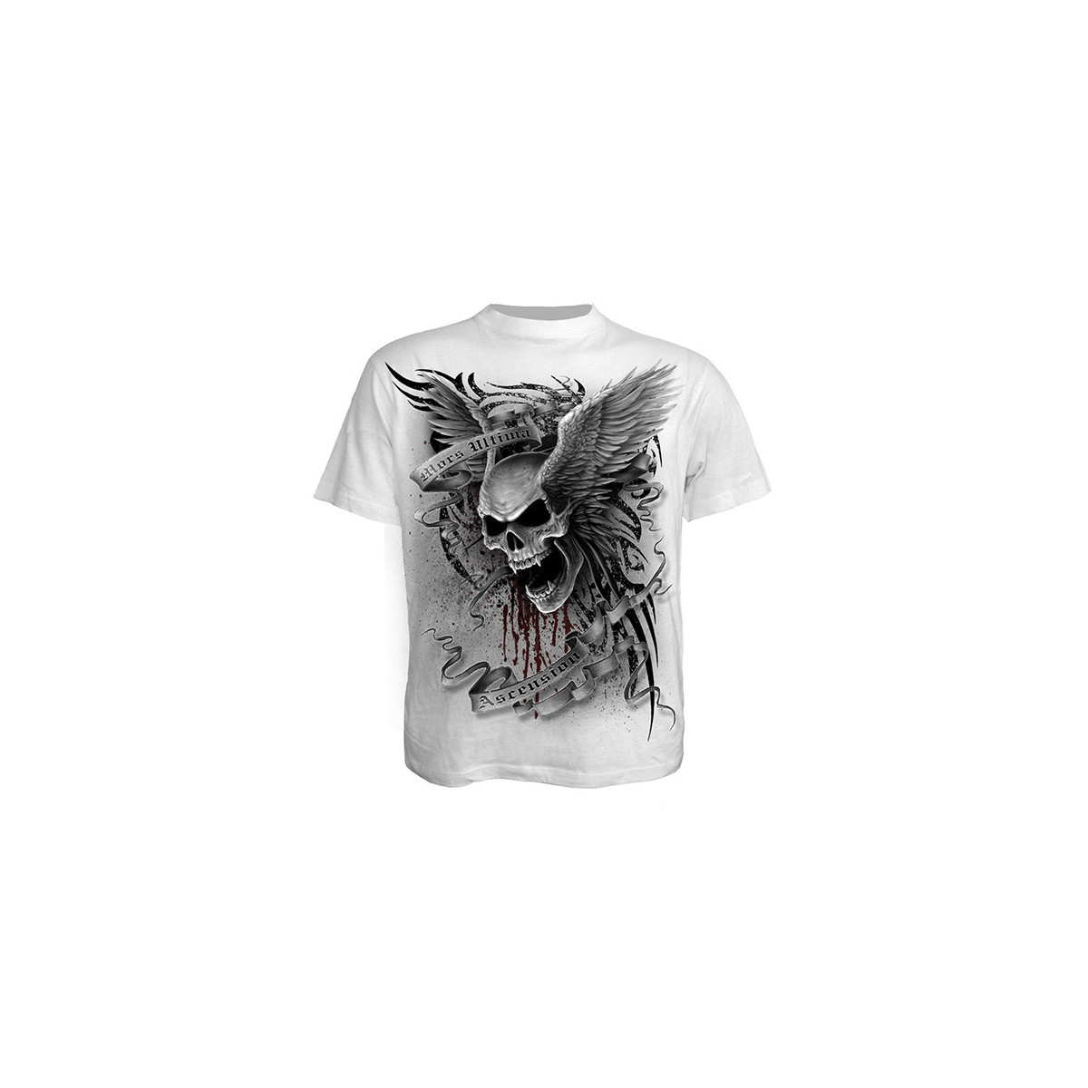 Ascension - T-shirt blanc tête de mort - Spiral