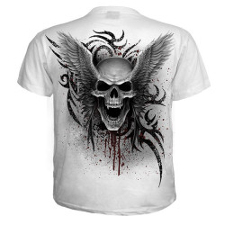 Ascension - T-shirt blanc tête de mort - Spiral