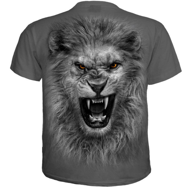 Tribal lion - T-shirt homme - Gris