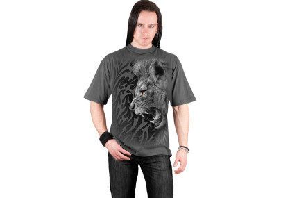 Tribal lion - T-shirt homme - Gris