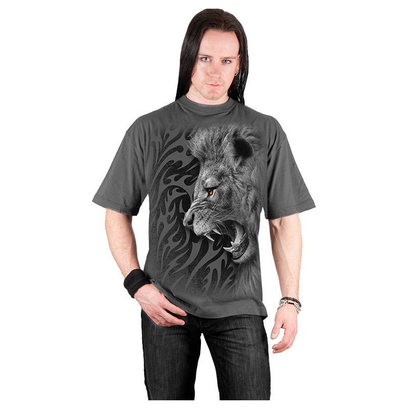 Tribal lion - T-shirt homme - Gris