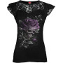 Skull rose - T-shirt femme gothique - Spiral