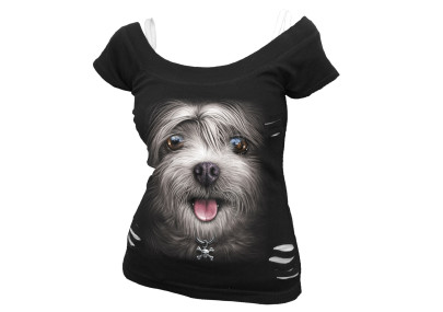 Misty eyes - Chien - Tee- shirt femme - Spiral