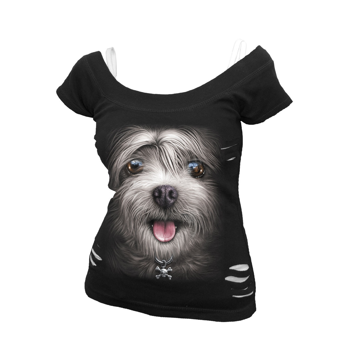 Misty eyes - Chien - Tee- shirt femme - Spiral