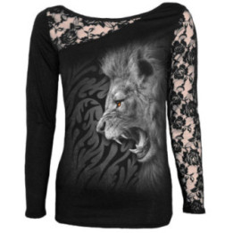 Tribal lion - T-shirt femme - Manches longues