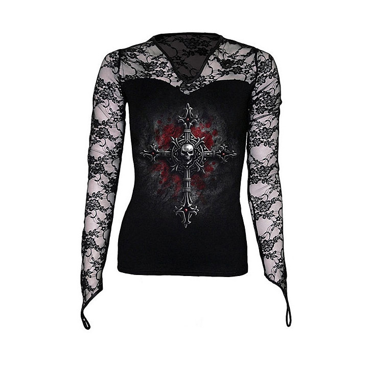 Tee-shirt femme vampire gothique Vêtement dark fantasy