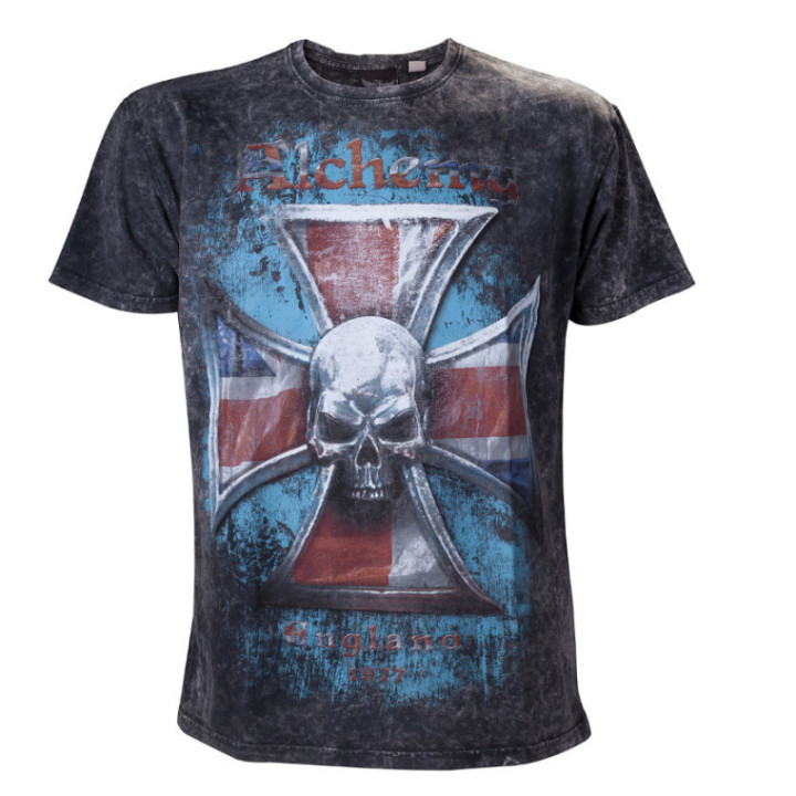Iron cross vintage - T-shirt homme - Alchemy gothic - Manches courtes