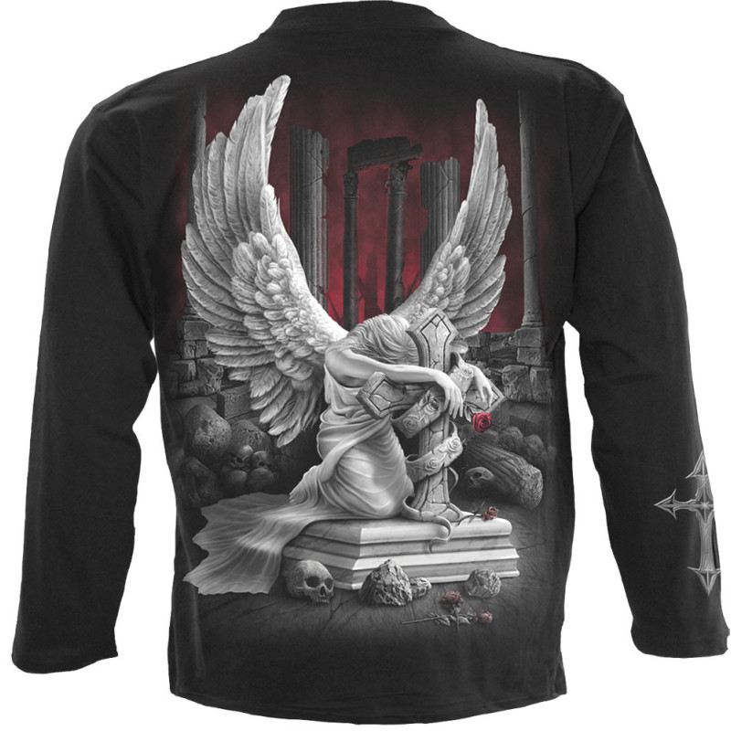Tears of an angel  - Tee-shirt homme - Ange gothic - dark fantasy manches longues