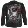 Sugar doll - Tee-shirt homme skull - Manches longues - Vetement dark fantasy gothique