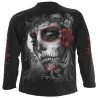 Sugar doll - Tee-shirt homme skull - Manches longues - Vetement dark fantasy gothique