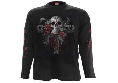 Sugar doll - Tee-shirt homme skull - Manches longues - Vetement dark fantasy gothique