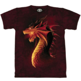 Dragon rouge - T-shirt - Skulbone