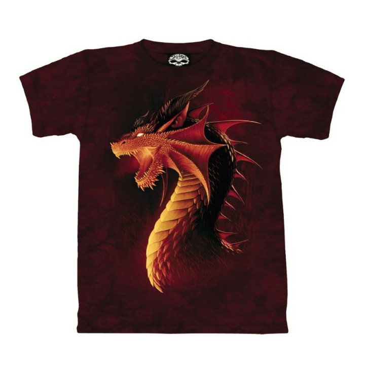 Dragon rouge - T-shirt - Skulbone