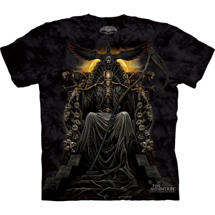 Death throne - T-shirt homme dark squelette - Skulbone