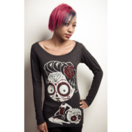 La Cavelera - T-shirt femme gothic manches longues - Akumu Ink - Boutique
