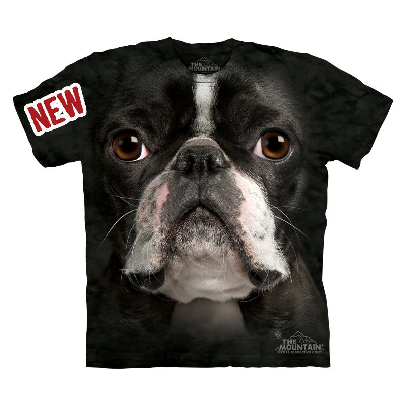 Boston Terrier Face - T-shirt chien - The Mountain