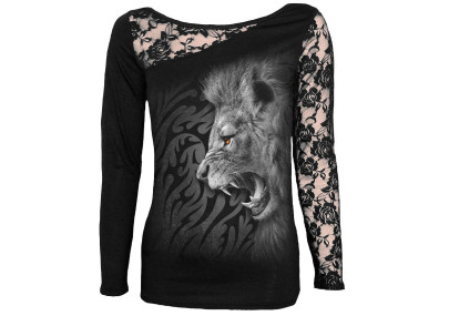Tribal lion - T-shirt femme - Manches longues