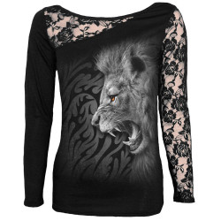 Tribal lion - T-shirt femme - Manches longues