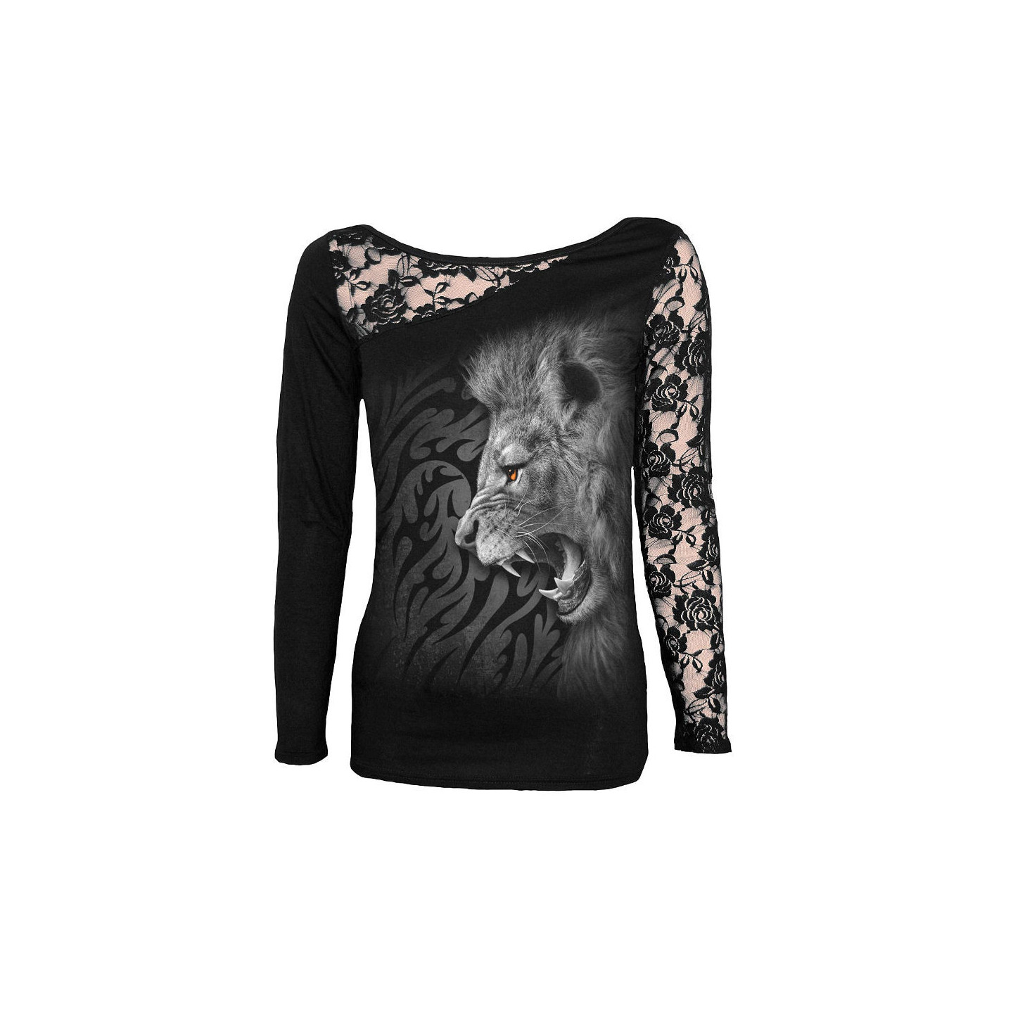 Tribal lion - T-shirt femme - Manches longues