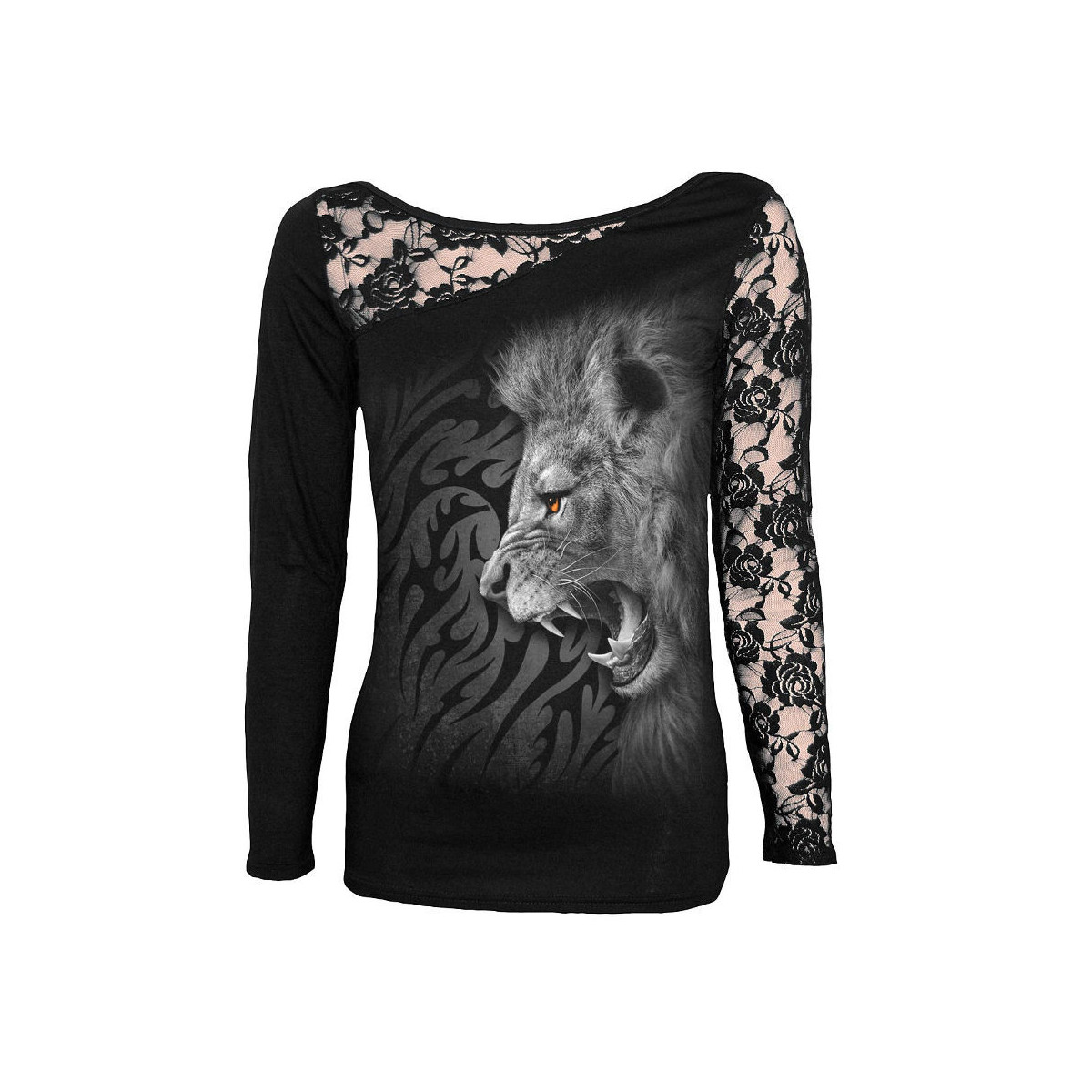 Tribal lion - T-shirt femme - Manches longues