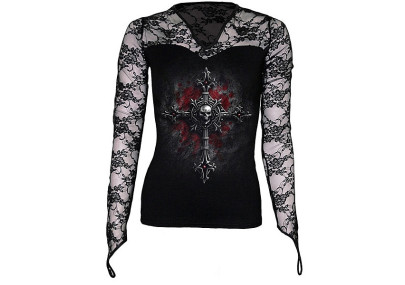 Tee-shirt femme vampire gothique Vêtement dark fantasy