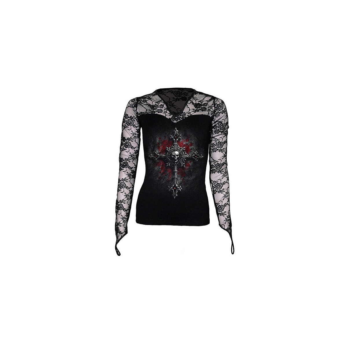 Tee-shirt femme vampire gothique Vêtement dark fantasy