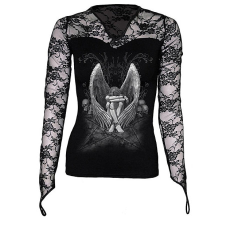 Enslaved sorrow - T-shirt femme - Ange gothic