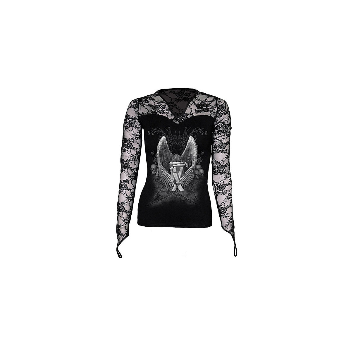 Enslaved sorrow - T-shirt femme - Ange gothic