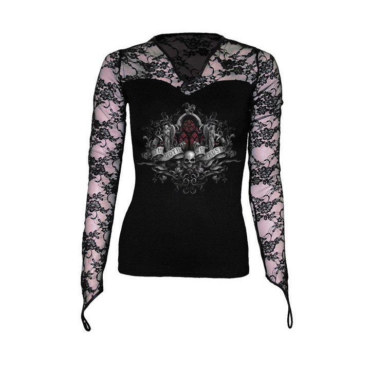 In goth we trust - Tee shirt femme gothique