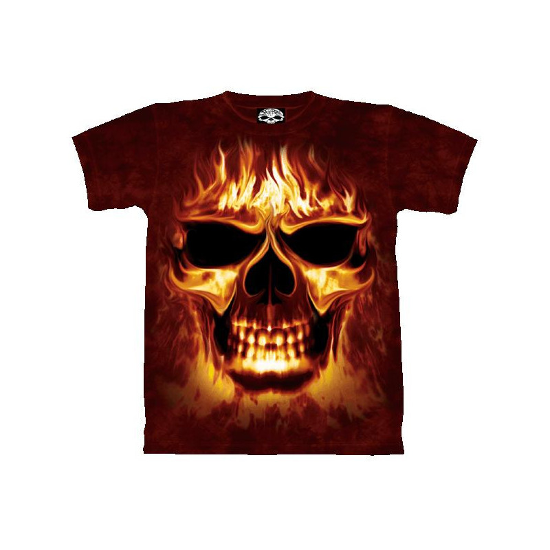 Skulfire - T-shirt tête de mort  - Crâne Tee shirt