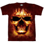 Skulfire - T-shirt tête de mort  - Crâne Tee shirt