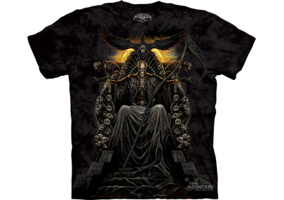 Death throne - T-shirt homme dark squelette - Skulbone