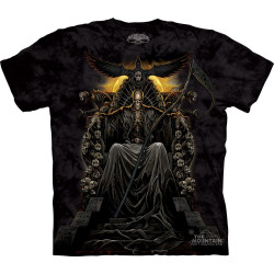 Death throne - T-shirt homme dark squelette - Skulbone