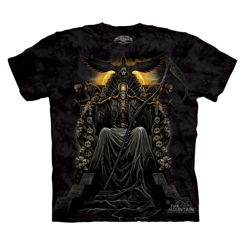 Death throne - T-shirt homme dark squelette - Skulbone