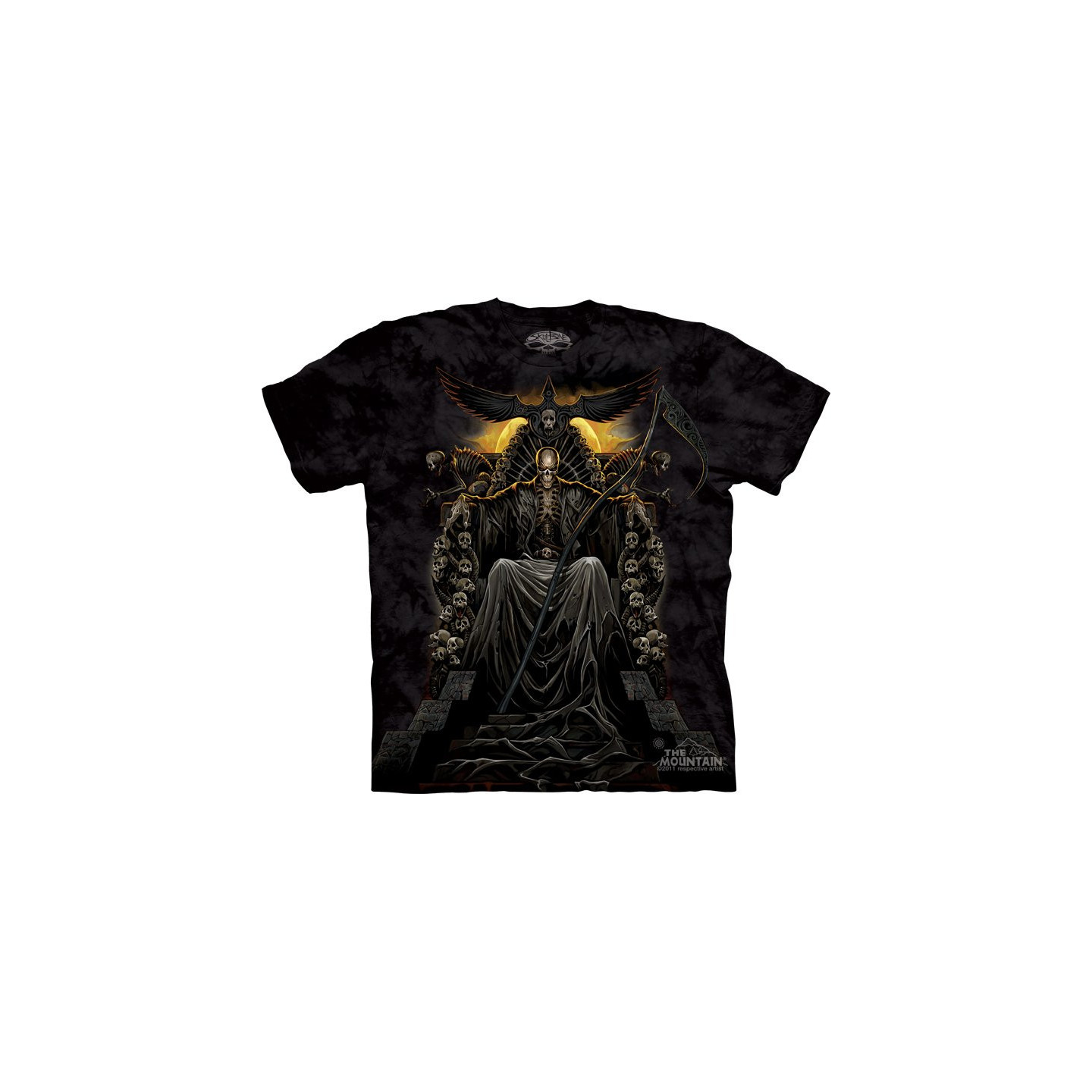 Death throne - T-shirt homme dark squelette - Skulbone