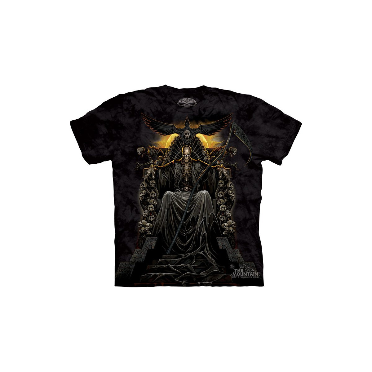 Death throne - T-shirt homme dark squelette - Skulbone