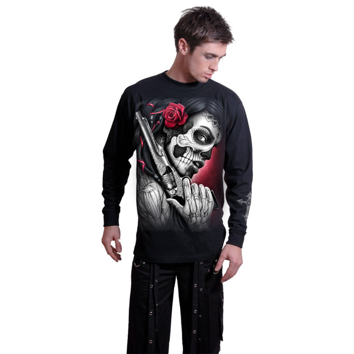 Death pistol - T-shirt homme - Manches longues - Spiral