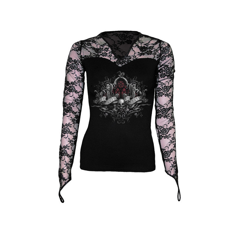 In goth we trust - Tee shirt femme gothique