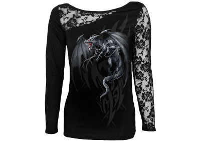 Dragon's cry - T-shirt femme dragon - Manches longues