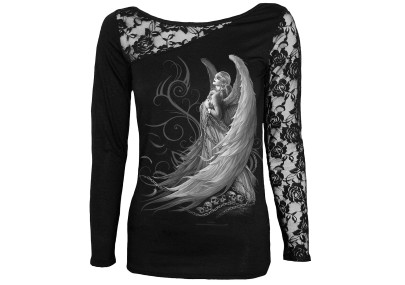 Captive spirit - T-shirt femme ange gothic - Manches longues - Spiral