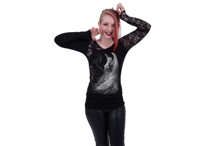 Captive spirit - T-shirt femme ange gothic - Manches longues - Spiral