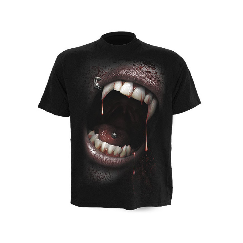 Goth fangs - T-shirt homme gothique - Vampire