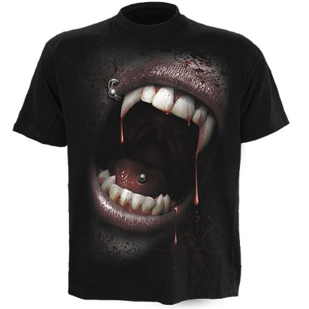 Goth fangs - T-shirt homme gothique - Vampire