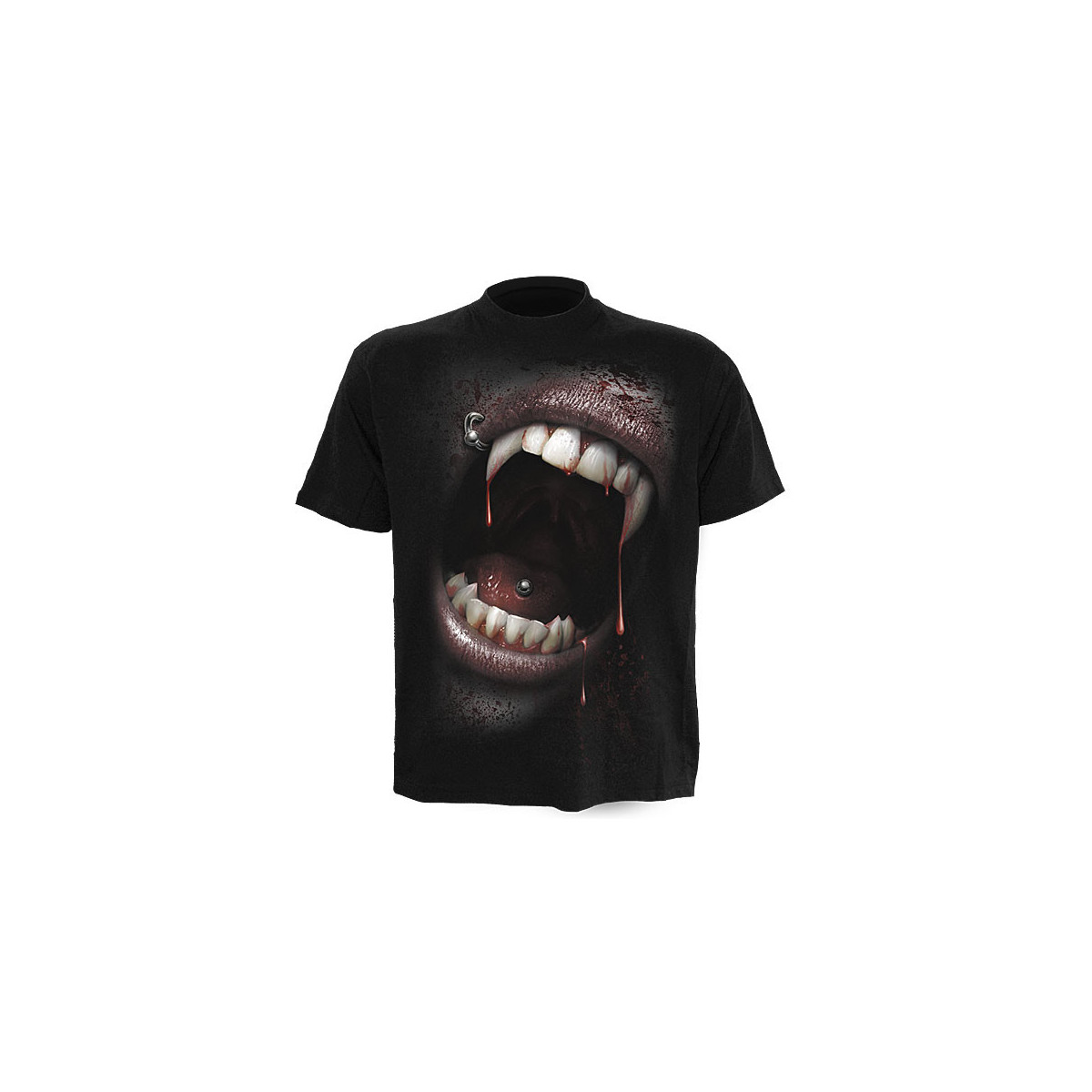 Goth fangs - T-shirt homme gothique - Vampire