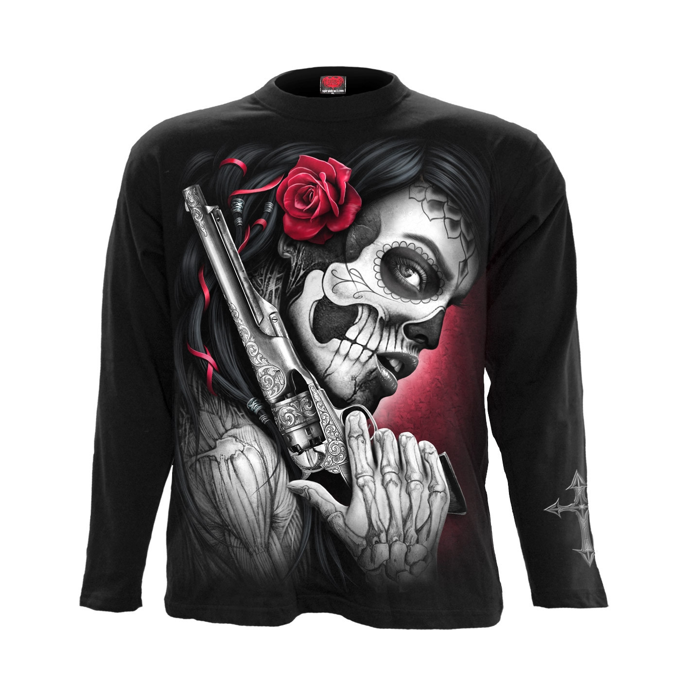 Death pistol - T-shirt homme - Manches longues - Spiral