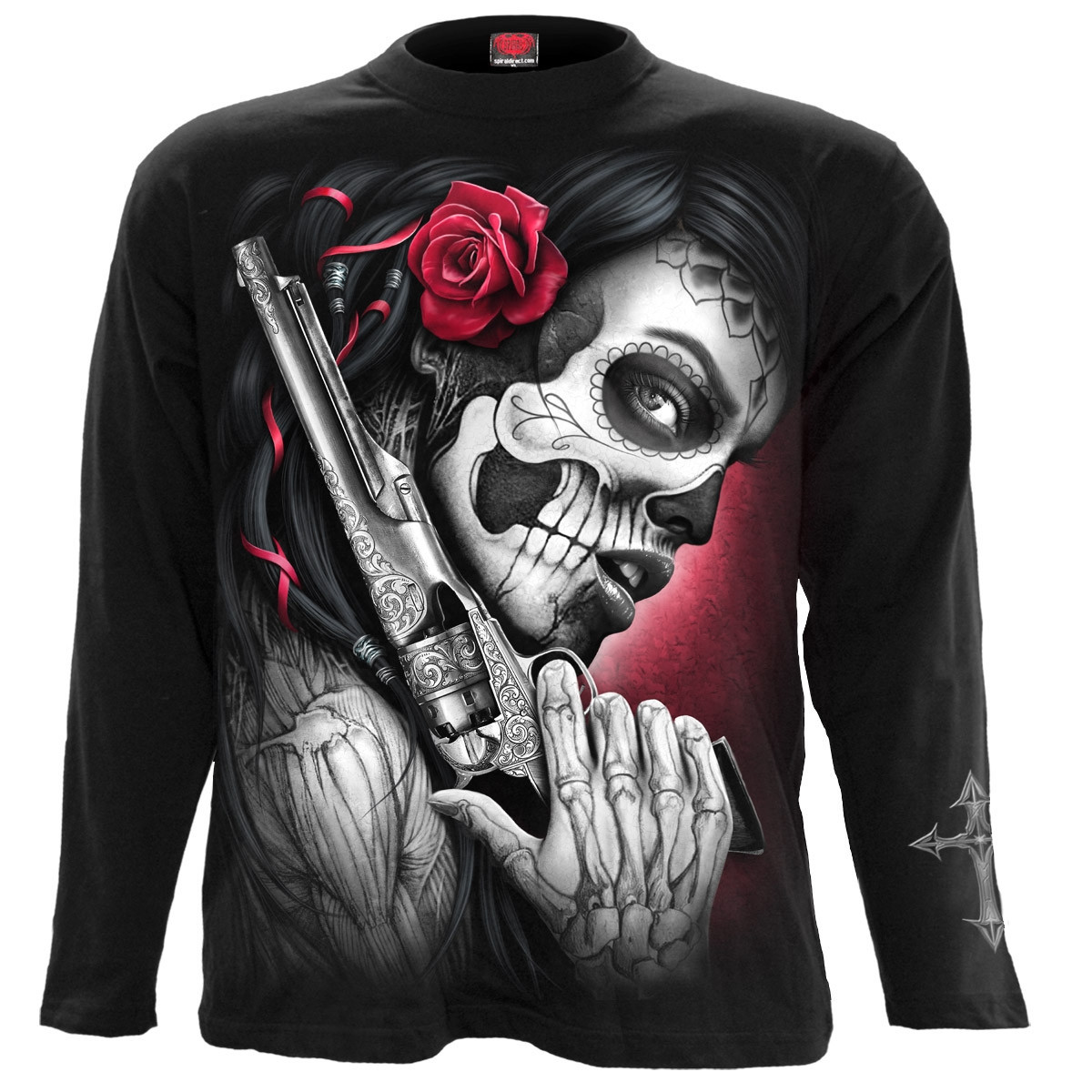 Death pistol - T-shirt homme - Manches longues - Spiral