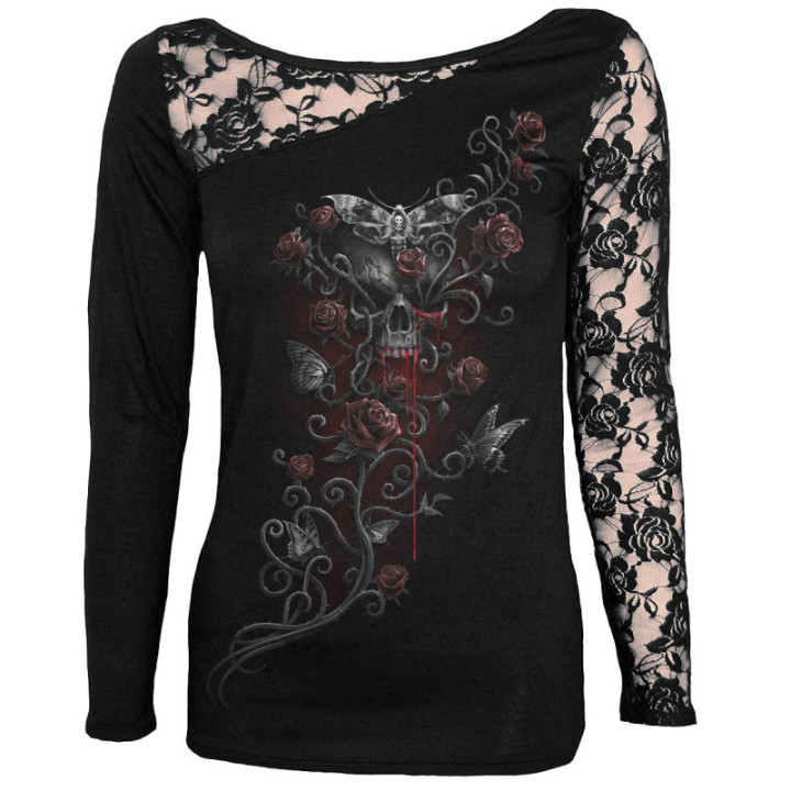 Death heads - T-shirt femme gothic - Spiral