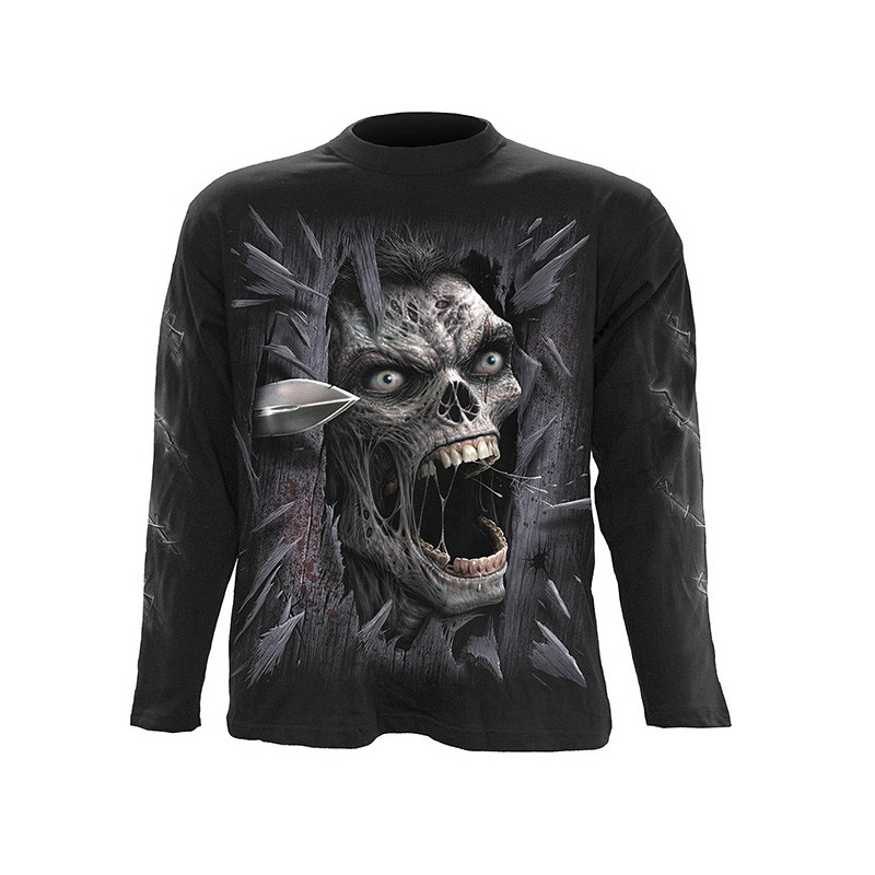 Heres Zombie - T-shirt homme - Manches longues